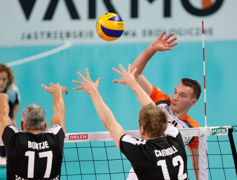 Volleyball. Friendly Match. Jastrzebski Wegiel - Berlin Recycling Volleys. 01.10.2014
