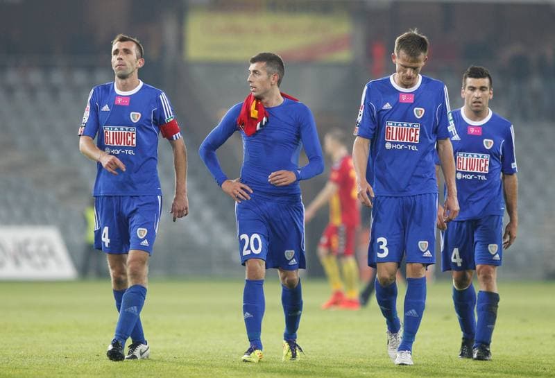 Football. T-Mobile Ekstraklasa. Korona Kielce - Piast Gliwice. 26.09.2014