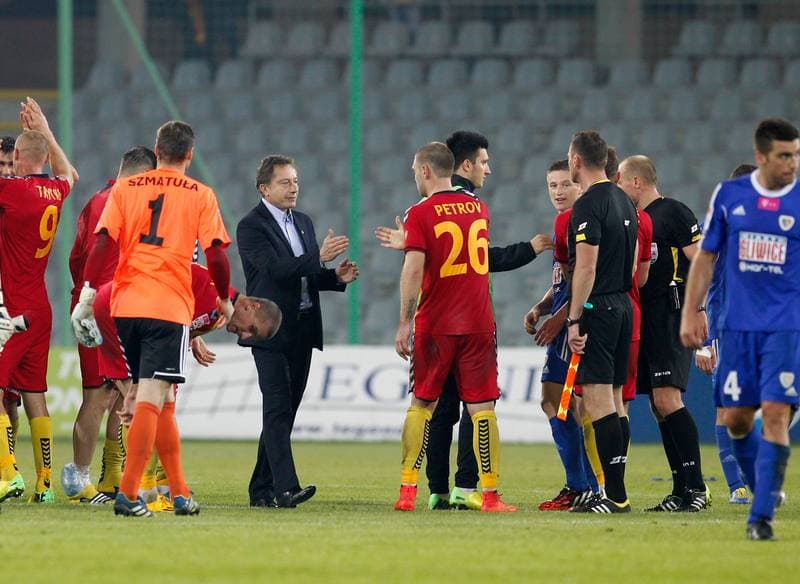 Football. T-Mobile Ekstraklasa. Korona Kielce - Piast Gliwice. 26.09.2014