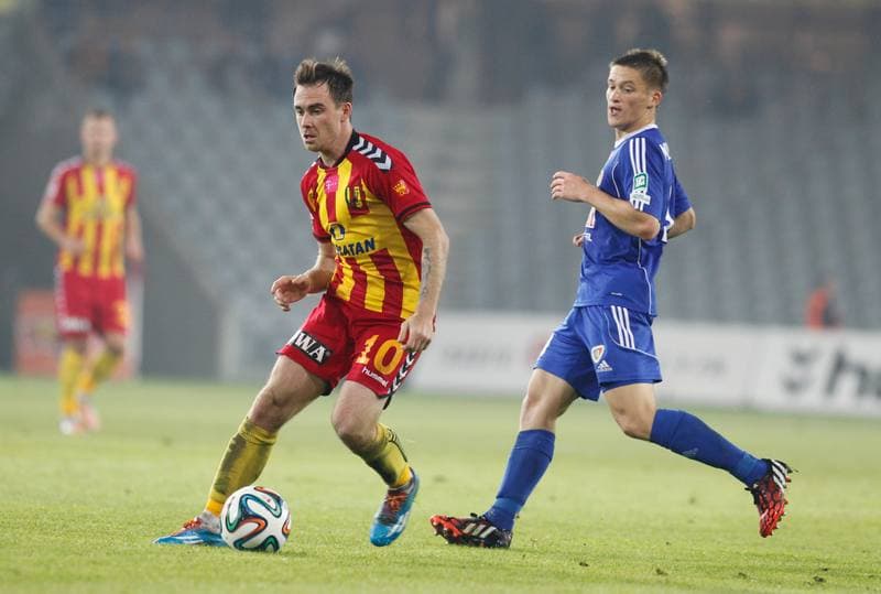 Football. T-Mobile Ekstraklasa. Korona Kielce - Piast Gliwice. 26.09.2014