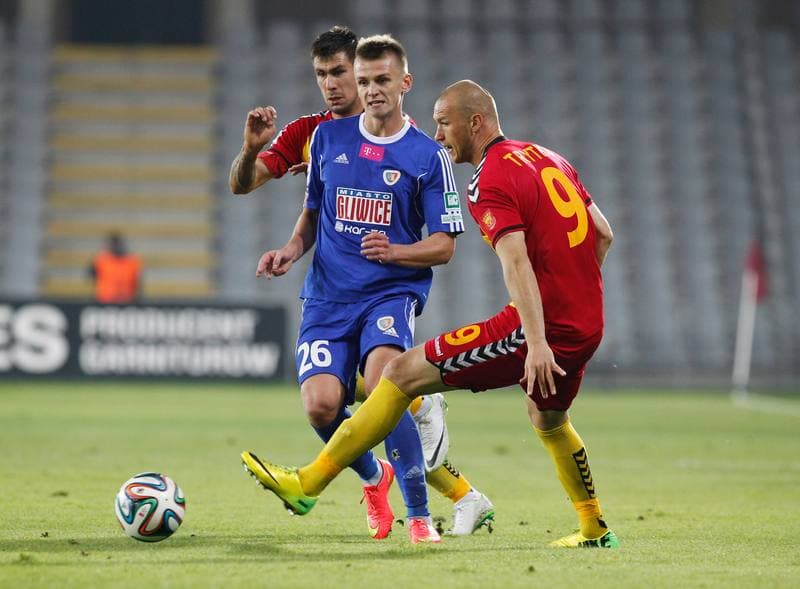Football. T-Mobile Ekstraklasa. Korona Kielce - Piast Gliwice. 26.09.2014
