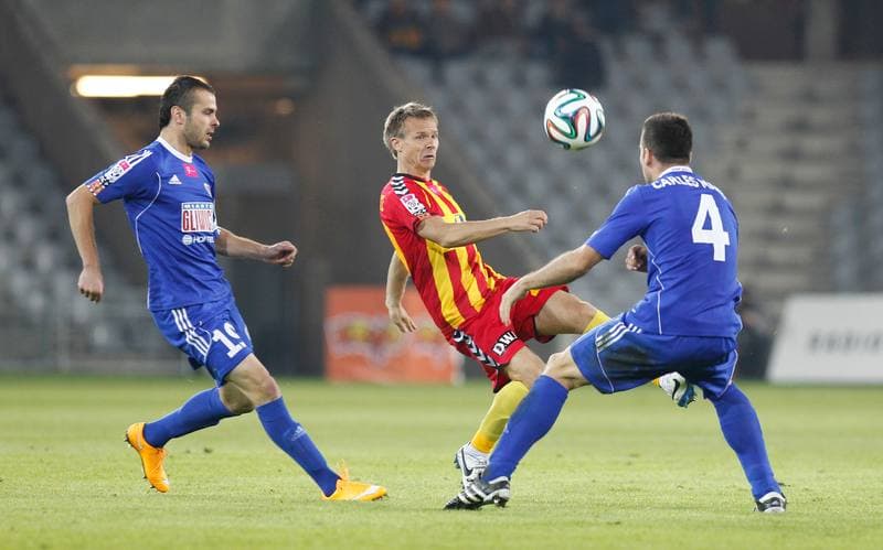 Football. T-Mobile Ekstraklasa. Korona Kielce - Piast Gliwice. 26.09.2014