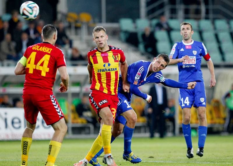 Football. T-Mobile Ekstraklasa. Korona Kielce - Piast Gliwice. 26.09.2014