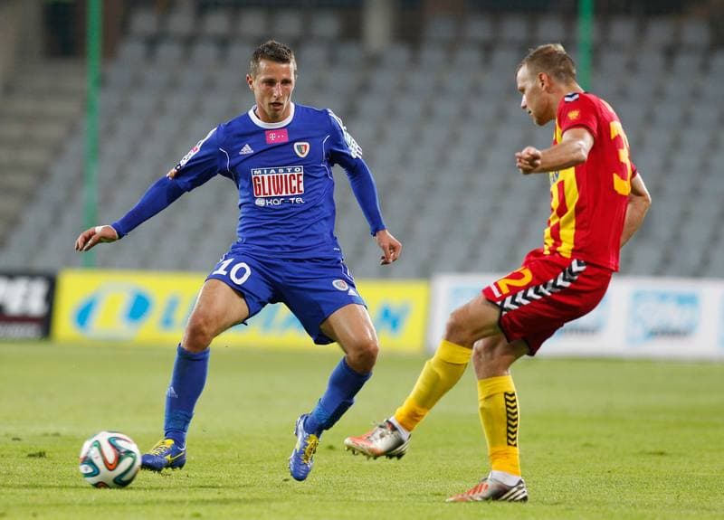 Football. T-Mobile Ekstraklasa. Korona Kielce - Piast Gliwice. 26.09.2014