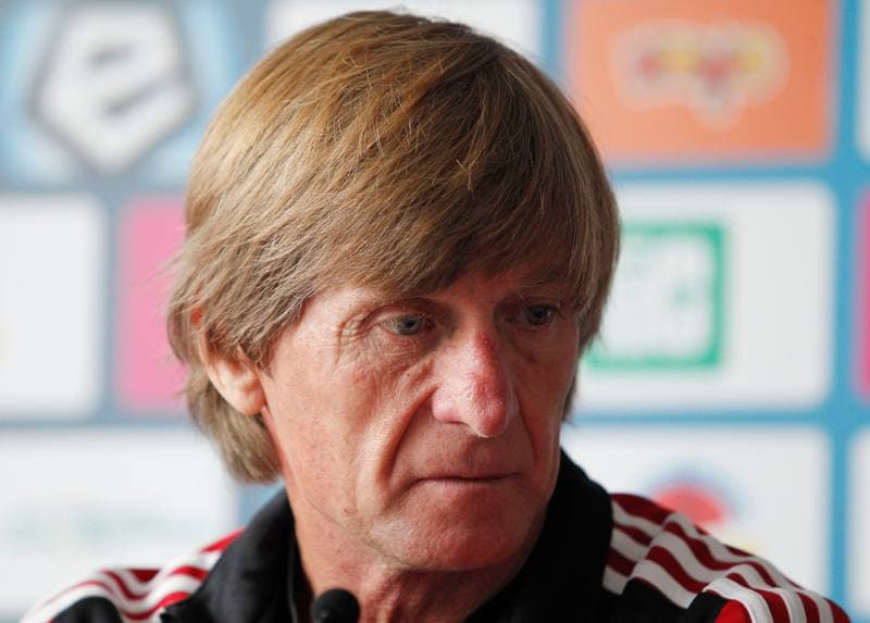 Football. Piast Gliwice. Press Conference. 25.09.2014