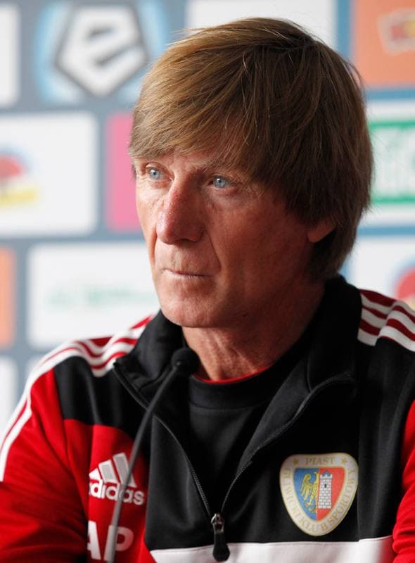 Football. Piast Gliwice. Press Conference. 25.09.2014
