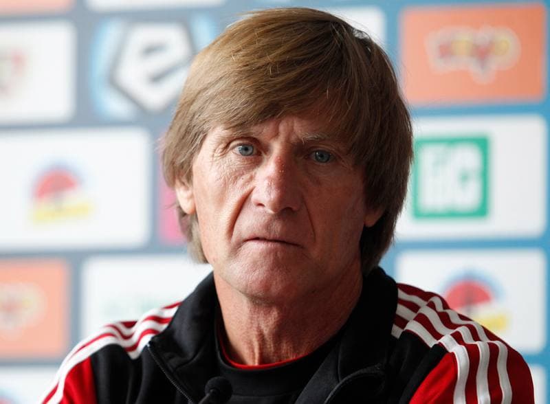 Football. Piast Gliwice. Press Conference. 25.09.2014