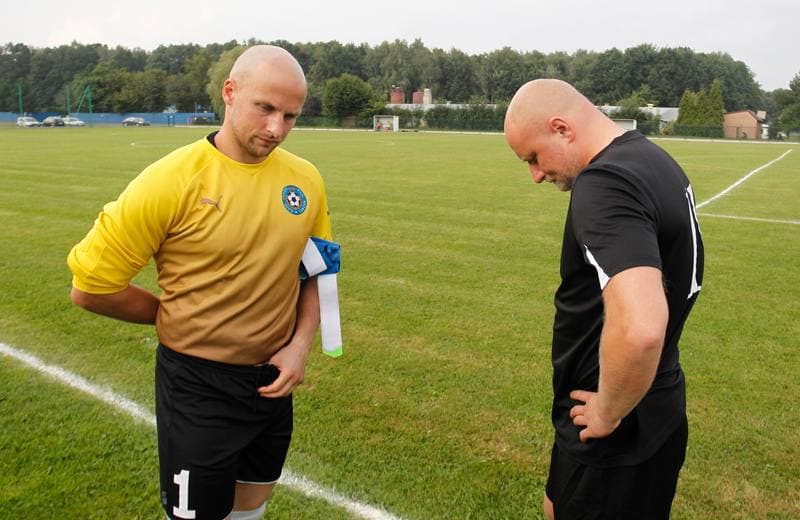 Football. Podokreg Katowice. Strazak Mikolow - Reprezentacja Slaska Oldboyow. 23.09.2014