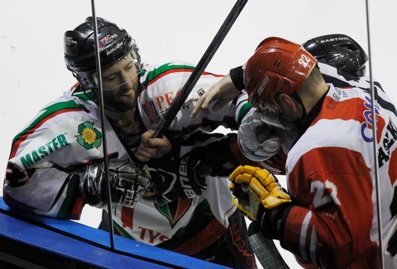 Ice Hockey. Polska Hokej Liga. GKS Tychy - Comarch Cracovia Krakow. 30.01.2015