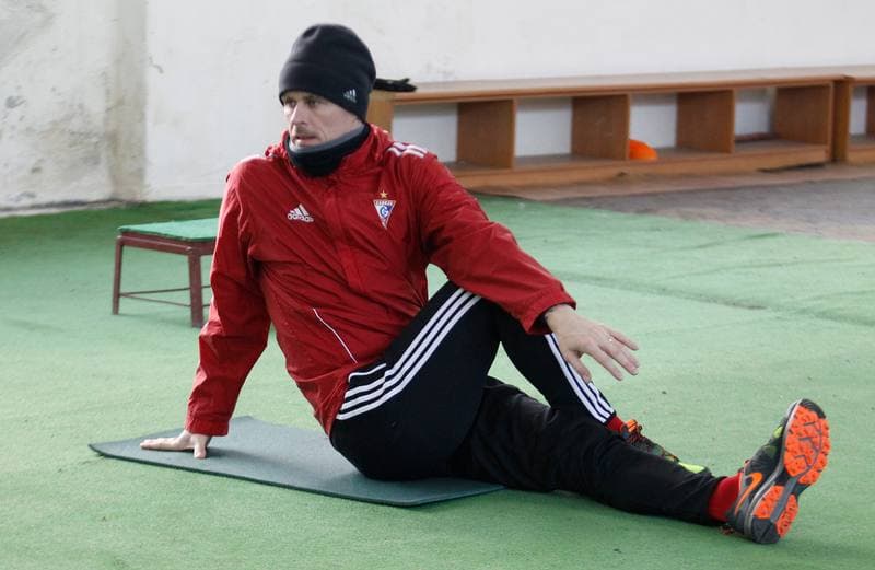 Football. Gornik Zabrze. Training. 08.01.2014