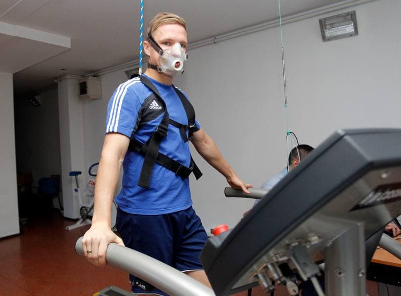 Football. Piast Gliwice. Training. 07.01.2014
