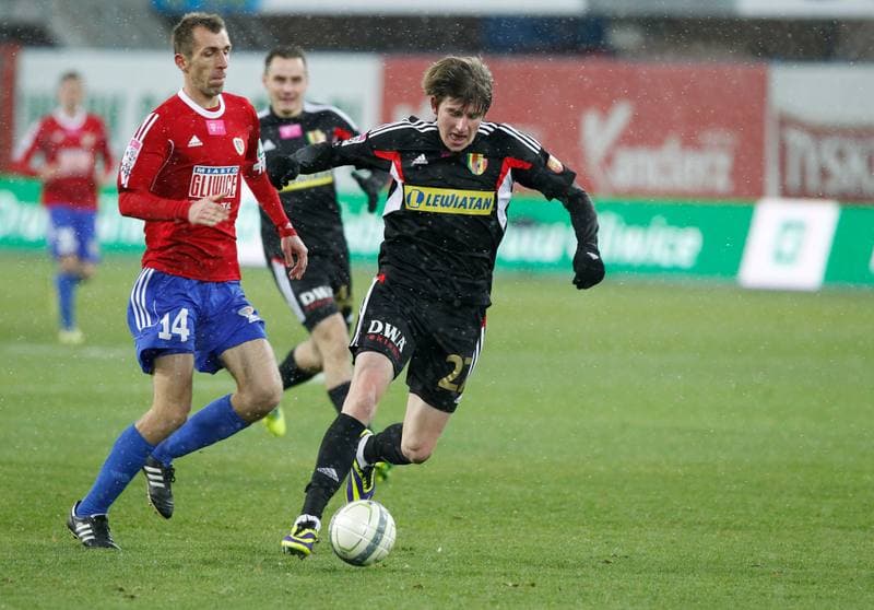 Football. T-Mobile Ekstraklasa. Piast Gliwice - Korona Kielce. 22.03.2015