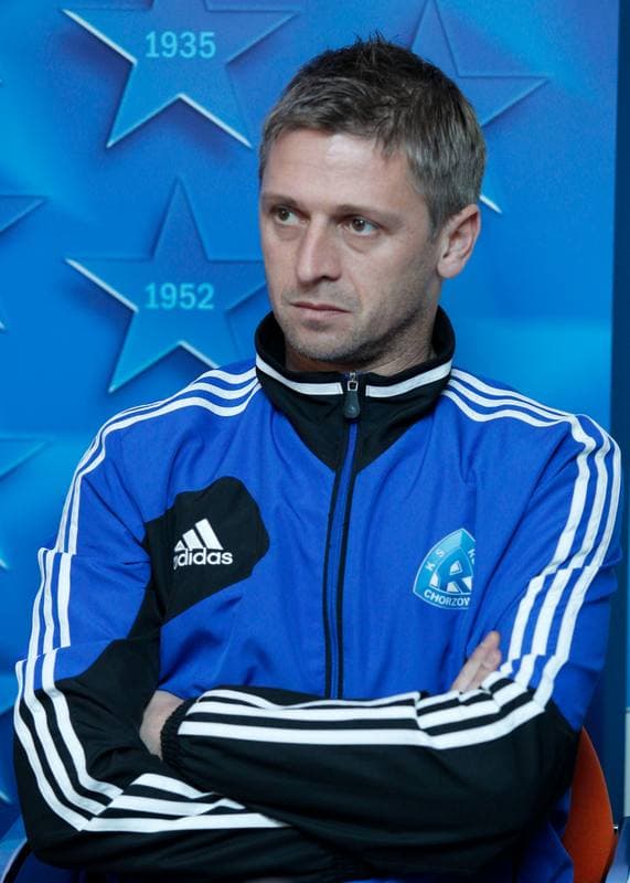 Football. Ruch Chorzow. Press Conference. 06.12.2013