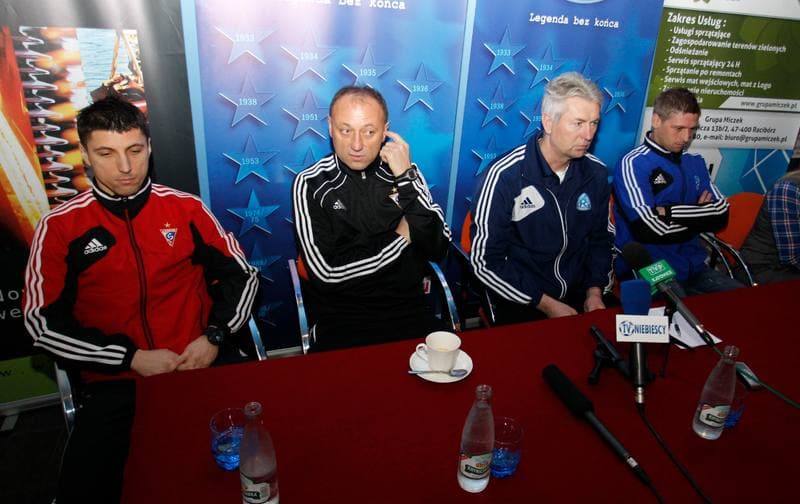 Football. Ruch Chorzow. Press Conference. 06.12.2013