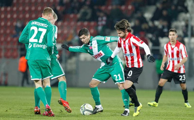 Football. PKO BP Ekstraklasa. Cracovia Krakow - Lechia Gdansk. 23.11.2015
