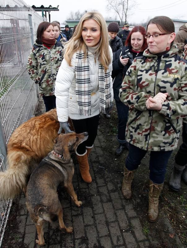 Joanna Krupa. Animal Shelter. Visit. 30.11.2013