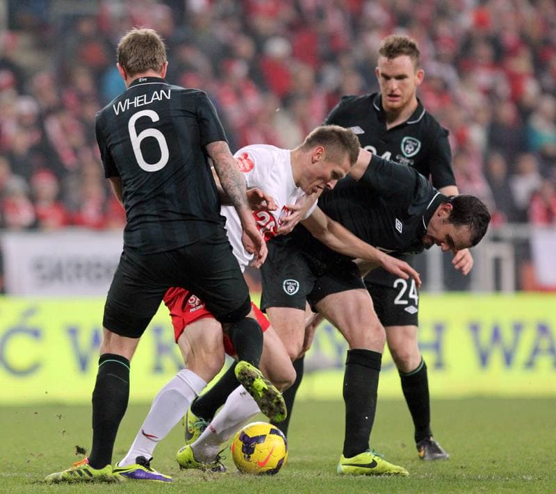 Football. International Friendly. Poland - Ireland. 19.11.2013