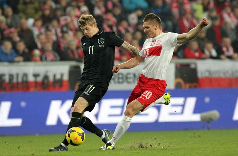 Football. International Friendly. Poland - Ireland. 19.11.2013