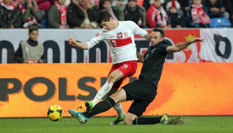 Football. International Friendly. Poland - Ireland. 19.11.2013