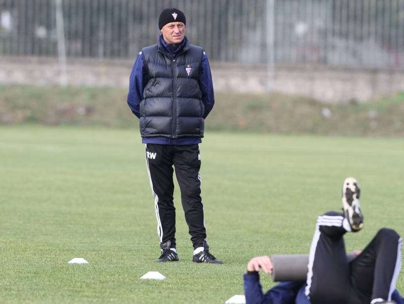 Football. Gornik Zabrze. Training. 07.01.2016