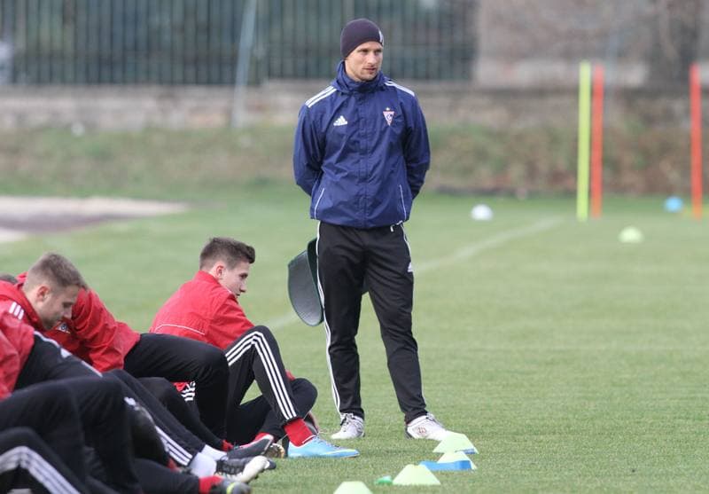 Football. Gornik Zabrze. Training. 07.01.2016