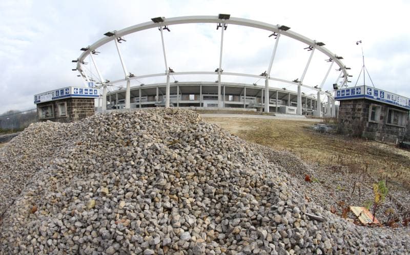 Football. Stadion Slaski. Press Conference. 11.11.2013