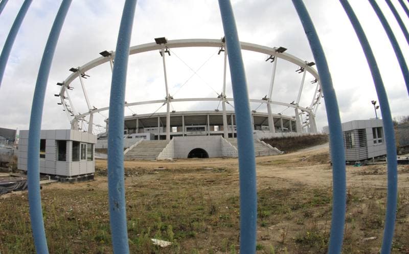 Football. Stadion Slaski. Press Conference. 11.11.2013