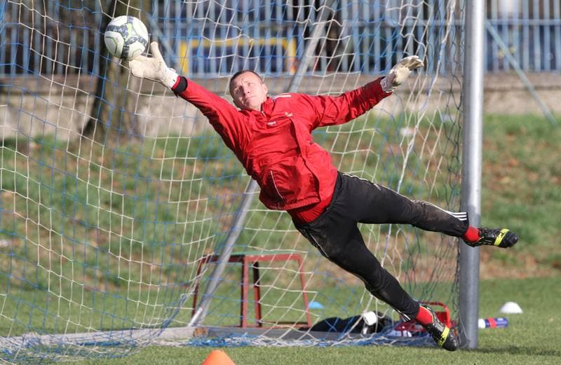 Football. Gornik Zabrze. Training. 01.11.2013