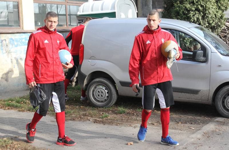 Football. Gornik Zabrze. Training. 01.11.2013