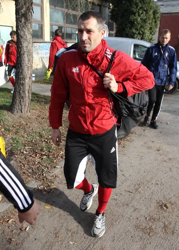 Football. Gornik Zabrze. Training. 01.11.2013