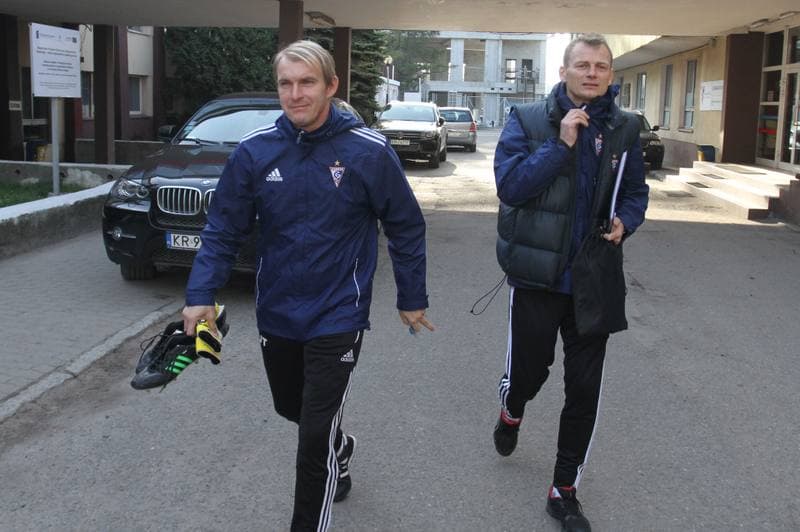 Football. Gornik Zabrze. Training. 01.11.2013