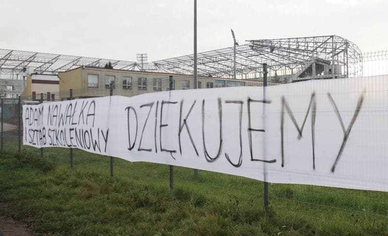Football. Gornik Zabrze. Training. 01.11.2013