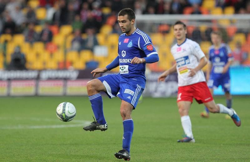 Football. T-Mobile Ekstraklasa. Podbeskidzie Bielsko Biala - Ruch Chorzow. 03.08.2014