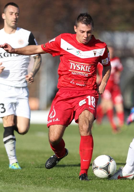 Football. I Liga. GKS Tychy - Zaglebie Lubin. 19.10.2014