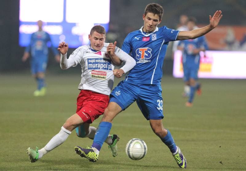 Football. T-Mobile Ekstraklasa. Podbeskidzie Bielsko Biala - Lech Poznan. 05.10.2013