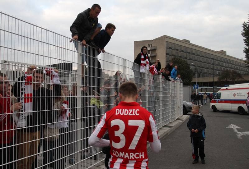 Football. T-Mobile Ekstraklasa. Cracovia Krakow - Pogon Szczecin. 28.09.2013