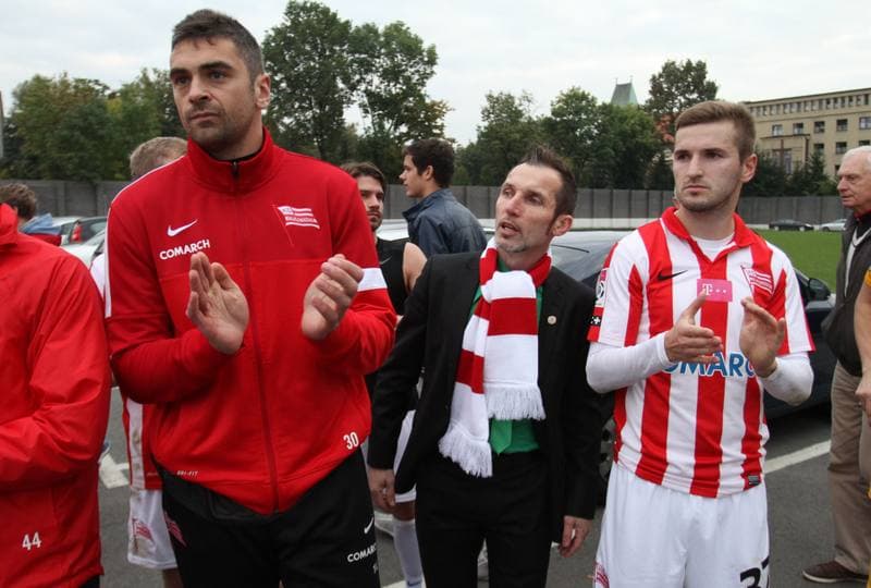Football. T-Mobile Ekstraklasa. Cracovia Krakow - Pogon Szczecin. 28.09.2013
