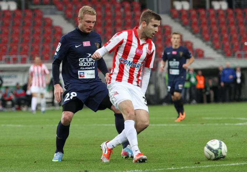 Football. T-Mobile Ekstraklasa. Cracovia Krakow - Pogon Szczecin. 28.09.2013