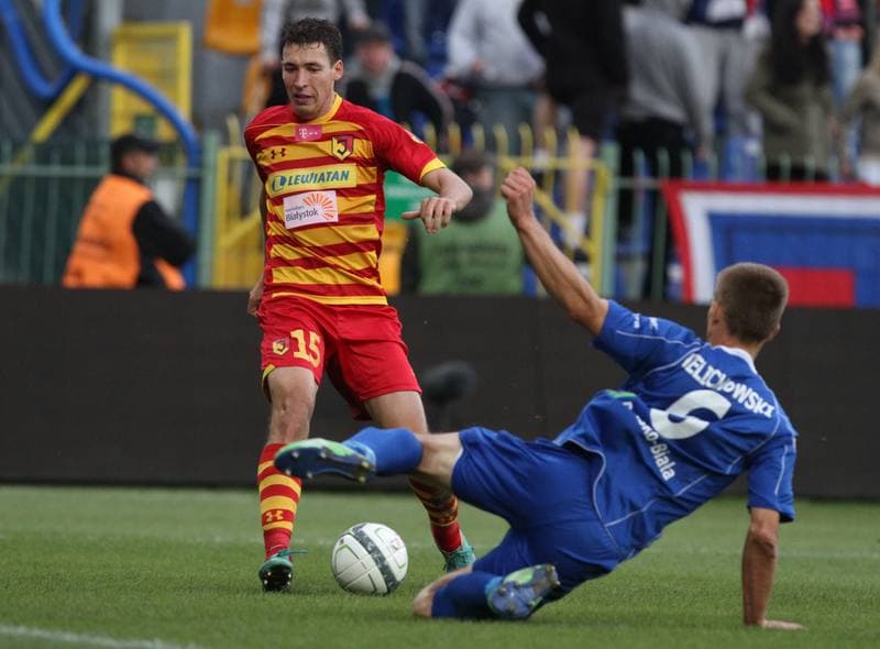 Football. T-Mobile Ekstraklasa. Podbeskidzie Bielsko-Biala - Jagiellonia Bialystok. 19.09.2013