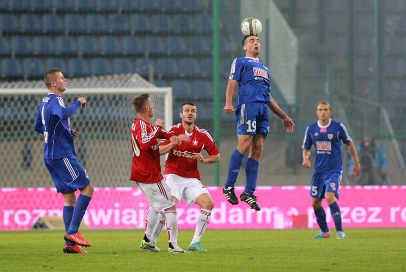 Football. T-Mobile Ekstraklasa. Wisla Krakow - Piast Gliwice. 13.09.2013