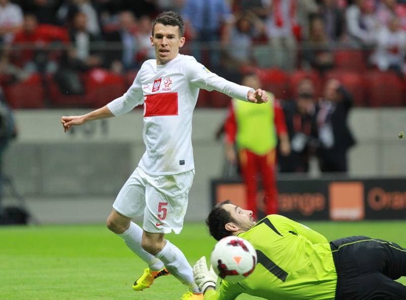Football. 2014 FIFA World Cup Qualifiers. Poland - Montenegro. 06.09.2013