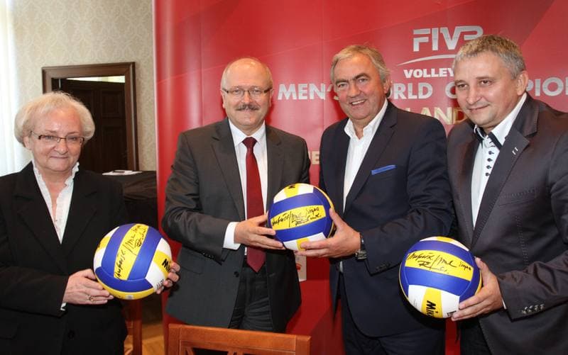 Volleyball. Poland national team. Press Conference. 04.09.2014