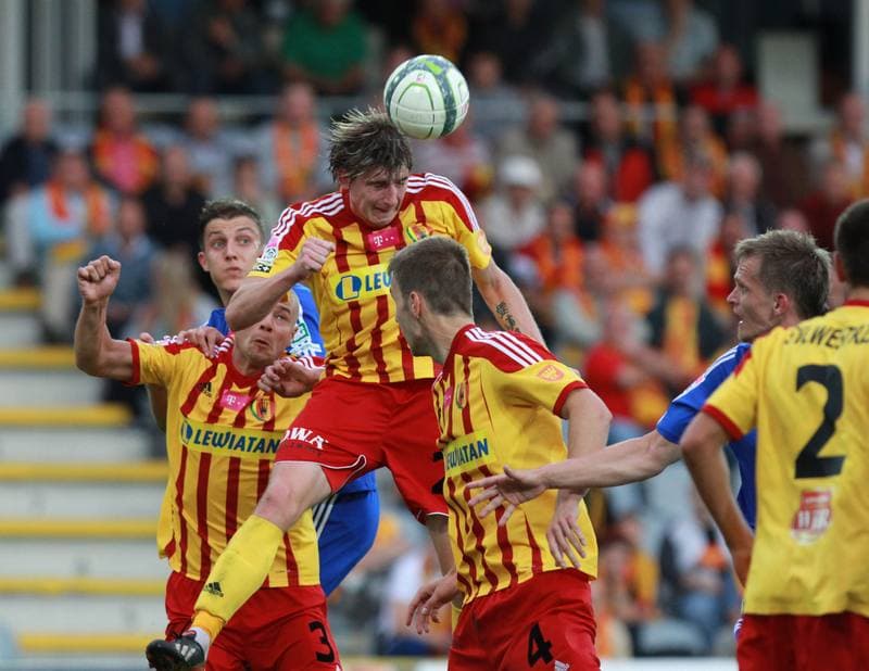 Football. T-Mobile Ekstraklasa. Korona Kielce - Piast Gliwice. 26.09.2014