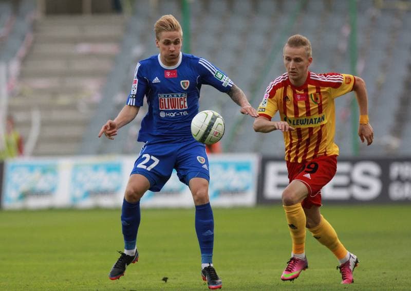 Football. T-Mobile Ekstraklasa. Korona Kielce - Piast Gliwice. 26.09.2014