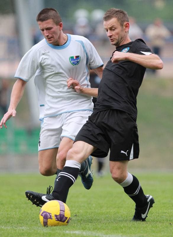 Football. Polish Cup. Naprzod Lipiny - Reprezentacja Slaskich Oldboyow. 22.08.2013