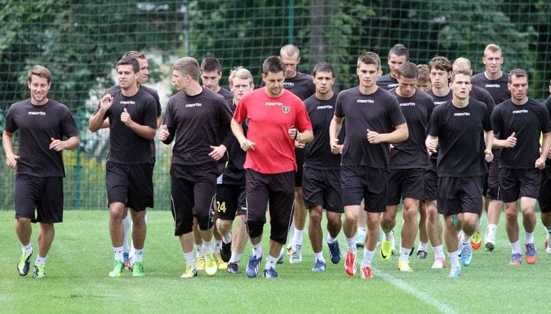 Football. GKS Katowice. Training. 22.08.2013