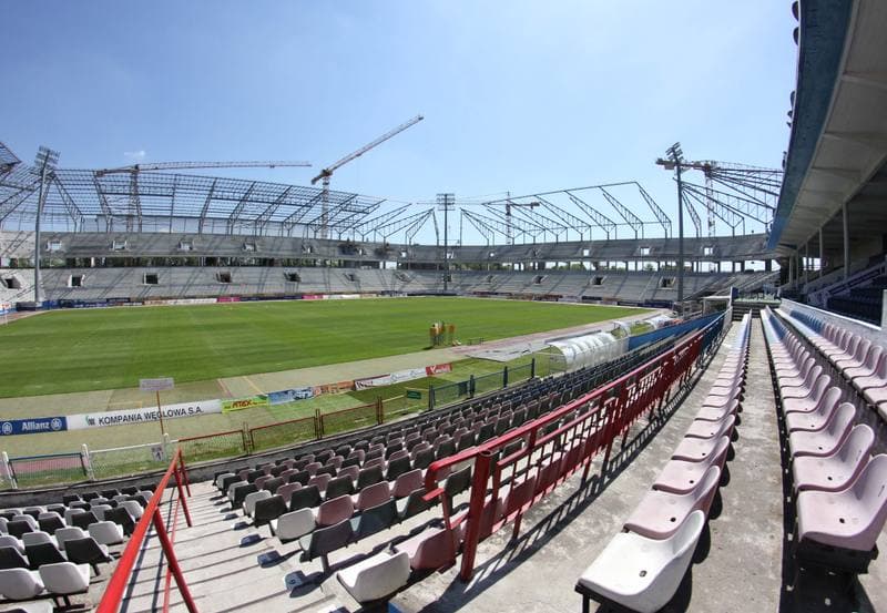 Football. T-Mobile Ekstraklasa. Gornik Zabrze - stadion. 16.05.2013