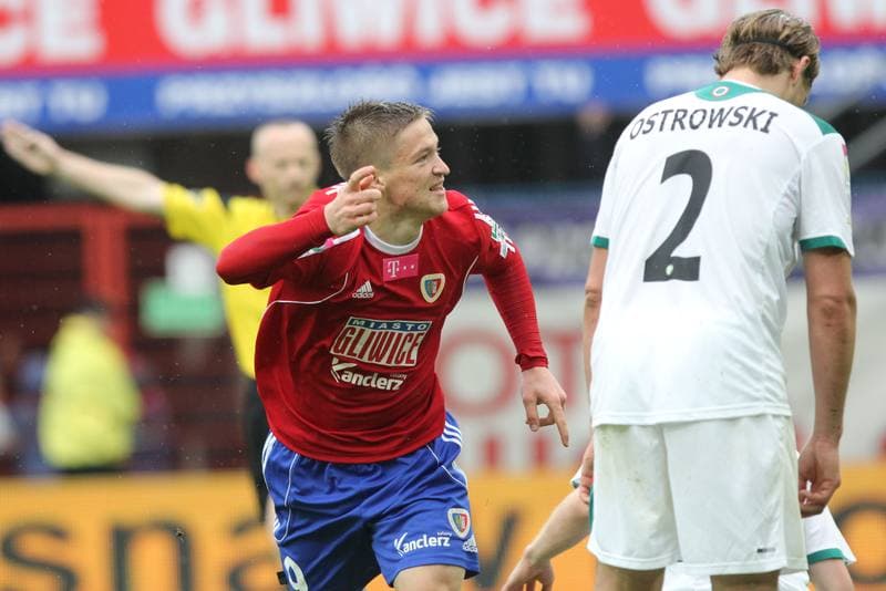 Football. T-Mobile Ekstraklasa. Piast Gliwice - Slask Wroclaw. 12.05.2013