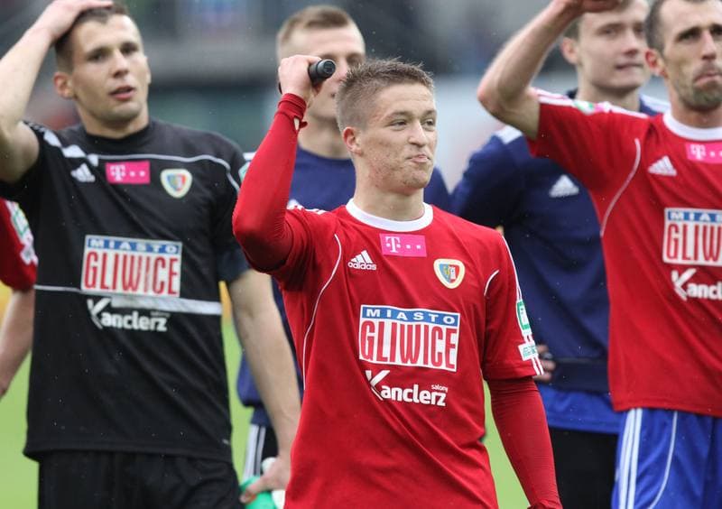 Football. T-Mobile Ekstraklasa. Piast Gliwice - Slask Wroclaw. 12.05.2013