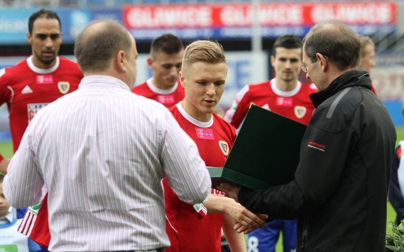 Football. T-Mobile Ekstraklasa. Piast Gliwice - Slask Wroclaw. 12.05.2013